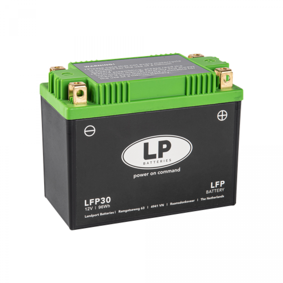 Verst In werkelijkheid pianist Lithium motor accu LFP30 12V 96Wh LifePO4 Landport