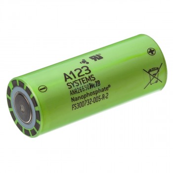 Lithium Werks (A123) LifePo4 ANR26650 3,3V 2500mAh oplaadbare batterij
