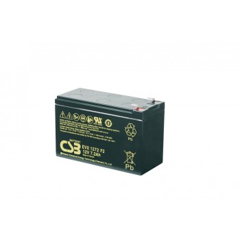 Deep cycle AGM loodaccu 12V 7,2Ah EVX1272 F2 van CSB Battery