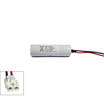 NiCd 2,4V 1800mAh 2xCs HT staaf met S02 aansluiting