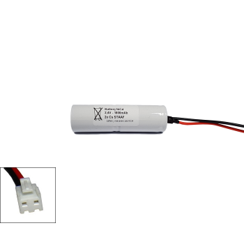 NiCd 2,4V 1800mAh 2xCs HT staaf met S04 aansluiting