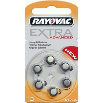 Rayovac Extra Advanced 13 AU-6XE hoortoestel batterijen