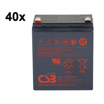 UPS noodstroom accu 40 x HR1221WF2 van CSB Battery