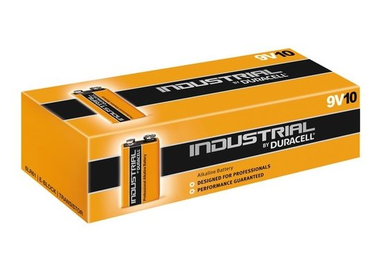 Duracell Industrial 9V Blok batterij 1,5V Alkaline 10 stuks