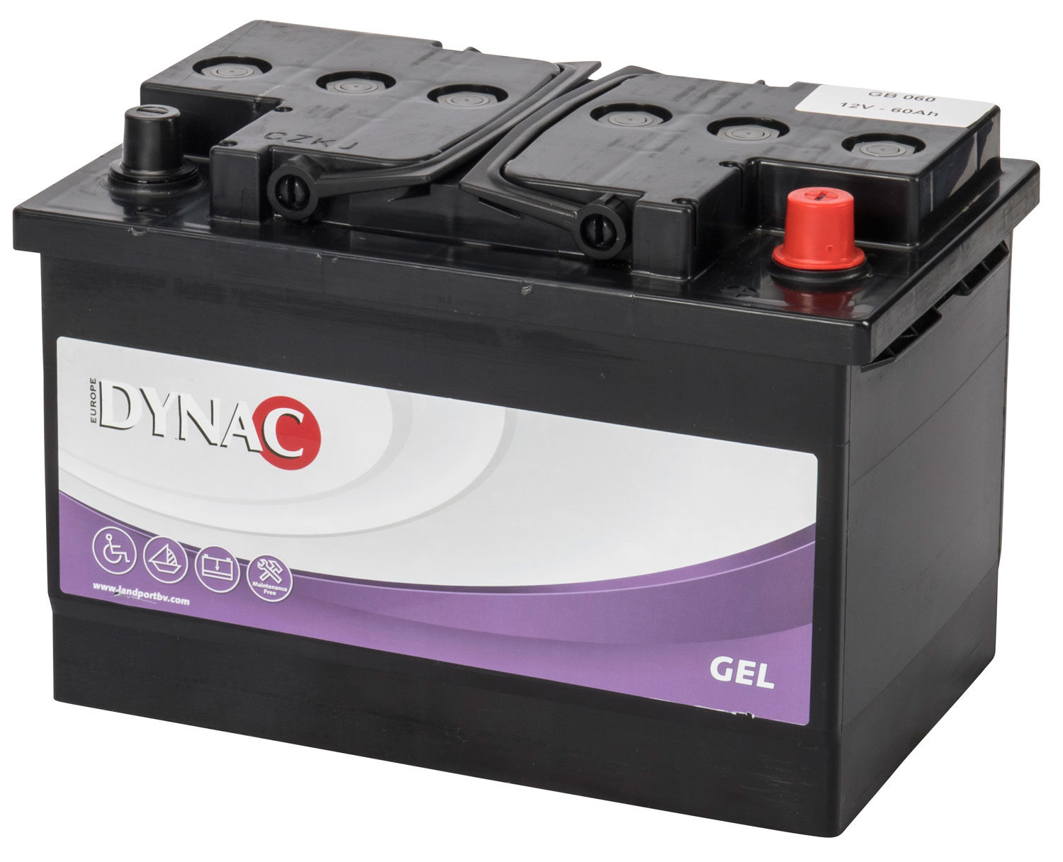 Dynac Gel accu 12V 60Ah (20h) GB060