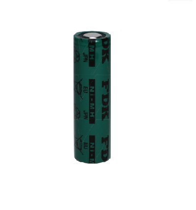 NiMH AA batterij HRAAU 1,2V - 1650mAh van FDK ( met soldeerlippen )