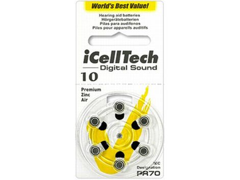 I Cell Tech Digital Sound  10 Hoortoestel batterijen