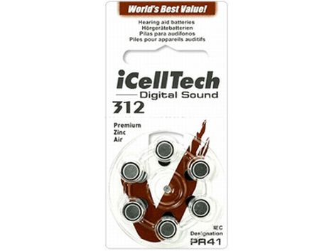 I Cell Tech Digital Sound  312 hoortoestel batterijen