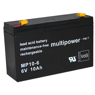 Multipower MP10-6 Loodaccu (6V 10000mAh)