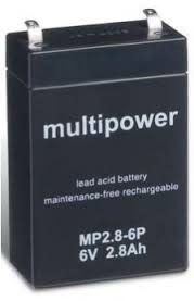 Multipower  MP2.8-6P Loodaccu (6V 2800mAh)