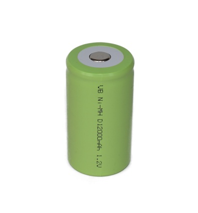 NiMH D accu 1,2V - 12000mAh ( met soldeerlippen )