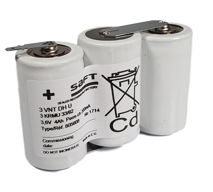 Een deel Hond Permanent SAFT Noodverlichting accu SBS NiCd 3,6V 4000mAh