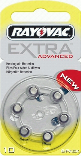 Rayovac Extra Advanced 10 AU-6XE hoortoestel batterijen 