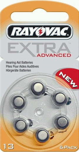 Rayovac Extra Advanced 13 AU-6XE hoortoestel batterijen