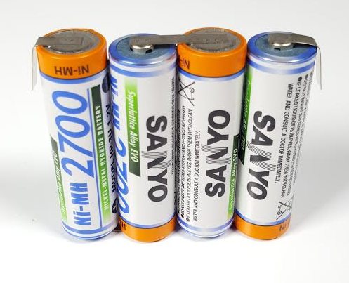 NiMH accupack Sanyo HR6 AA 4,8V 2700mAh SBS