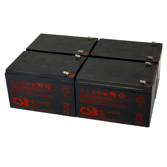 UPS noodstroom accu 4 x GP12120F2 van CSB Battery