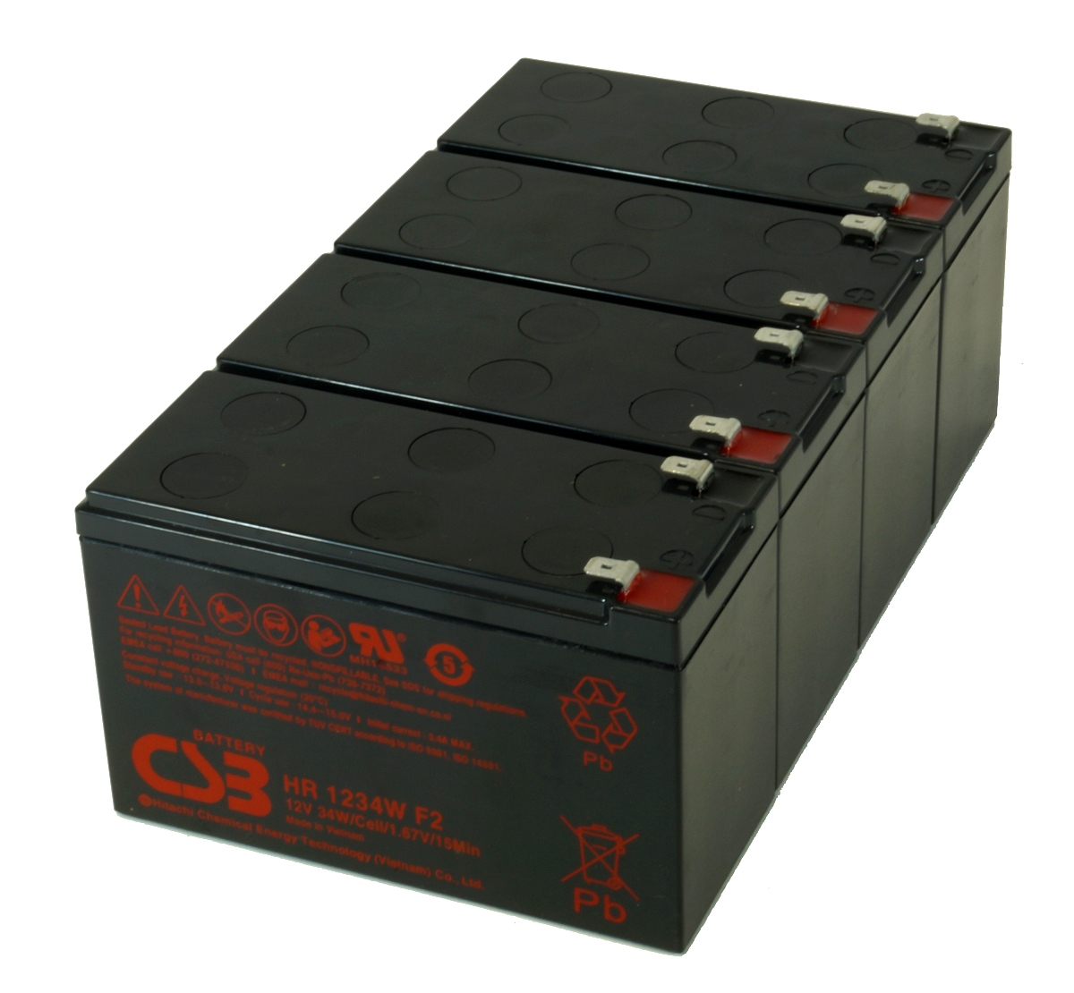 UPS vervangings batterij 4 x HR1234WF2 CSB Battery