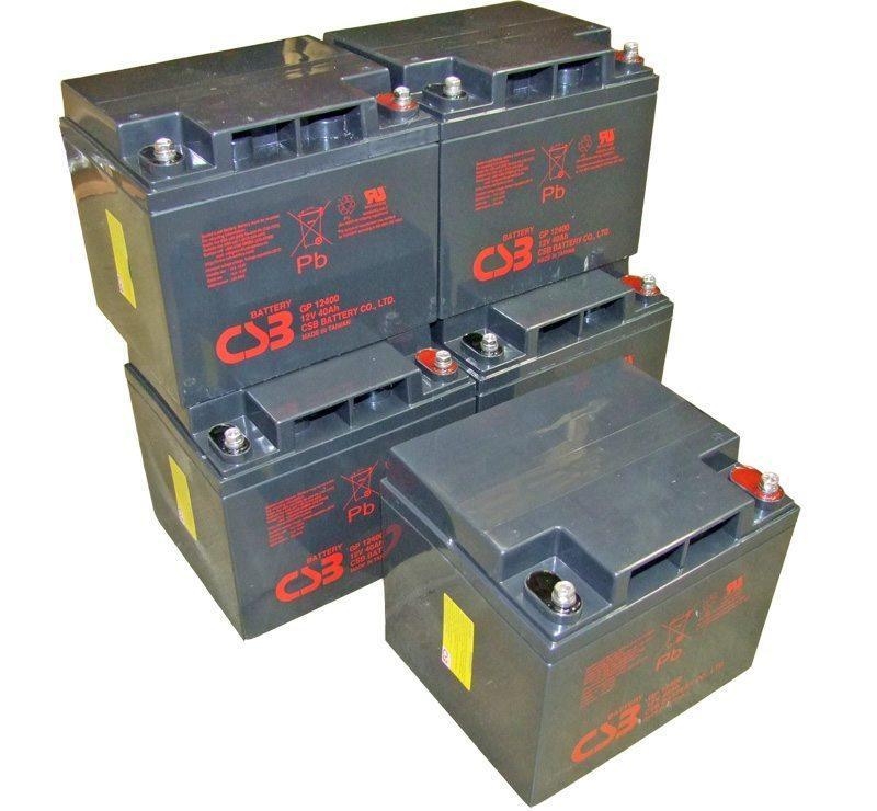 UPS noodstroom accu 5 x GP12400I van CSB Battery