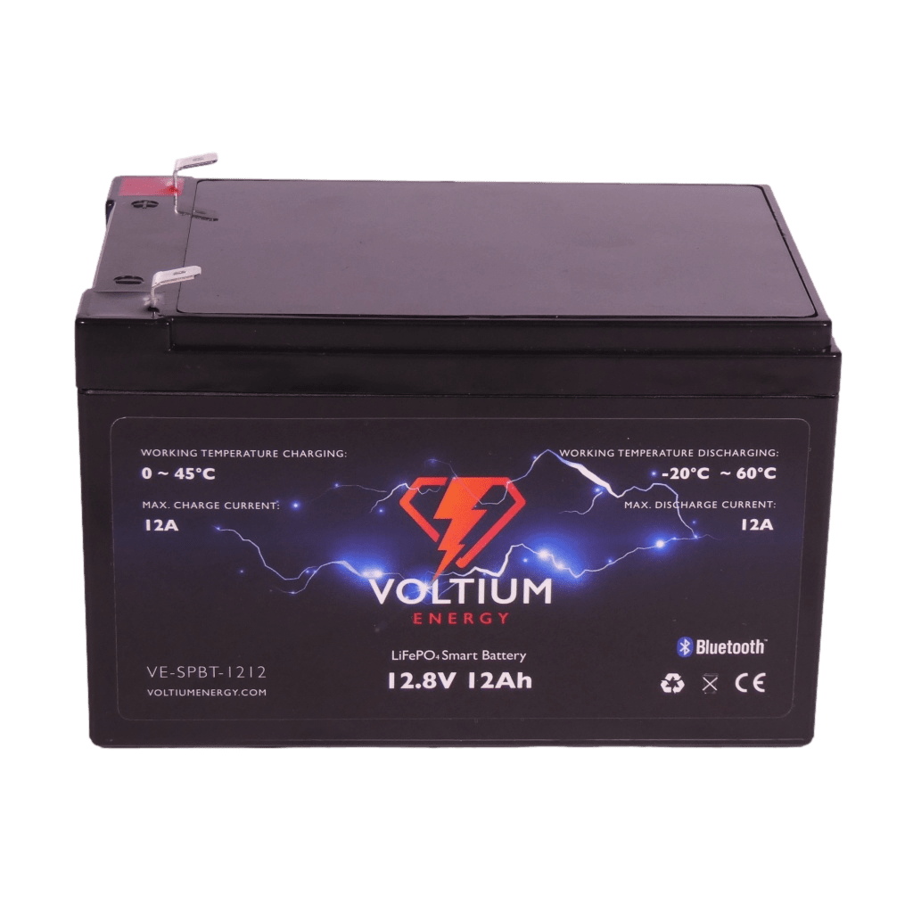 Voltium Energy® LiFePO4 Lithium accu 12,8V 12Ah met APP