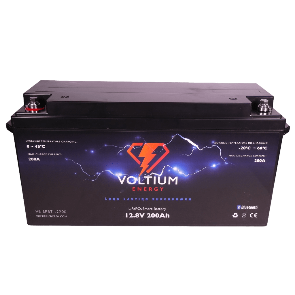 Voltium Energy® LiFePO4 accu 12,8V 200Ah met APP