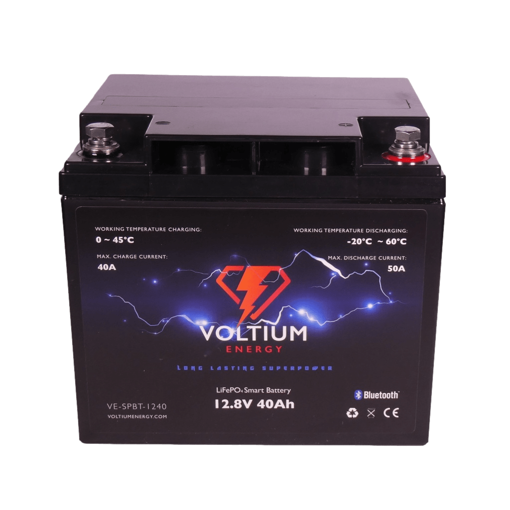 Voltium Energy® LiFePO4 Lithium accu 12,8V 40Ah met APP