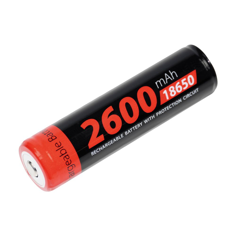 Xcell Li-Ion 18650 3,7V 2600mAh batterij (buttontop + protected)